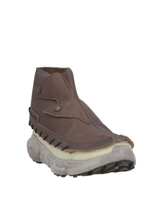 Salomon Brown Ankle Boots Pes, Polyester, Leather for men