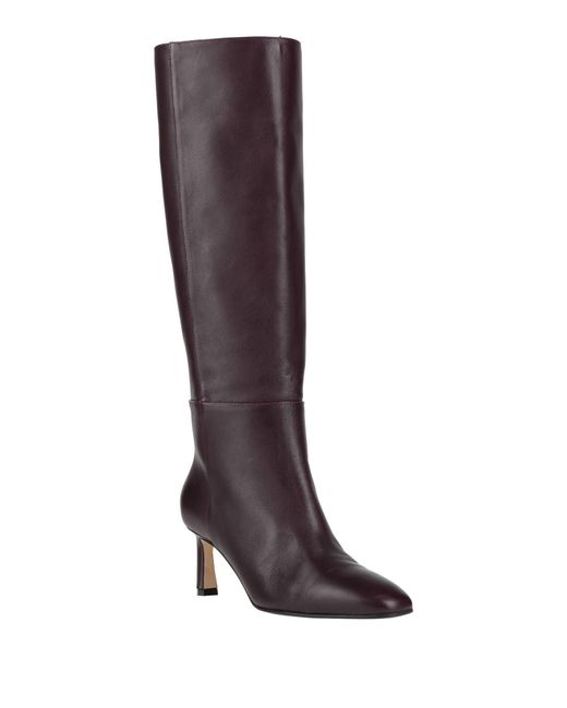 Sergio Rossi Brown Plum Boot Leather