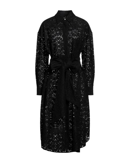 Alexandre Vauthier Black Midi Dress