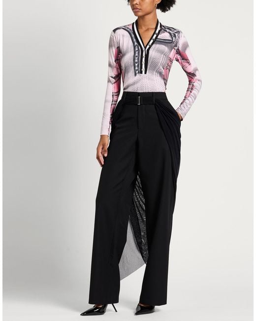 Jean Paul Gaultier Black Pants Virgin Wool, Polyamide