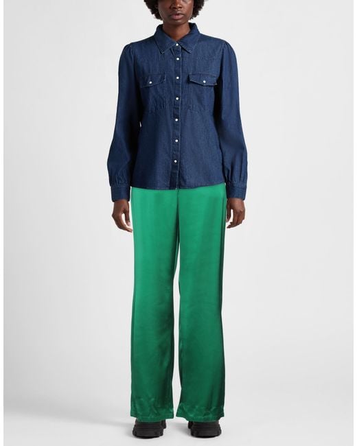Max Mara Green Pants Viscose