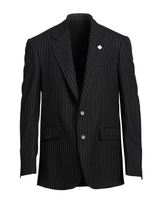 Lardini Black Blazer Wool for men