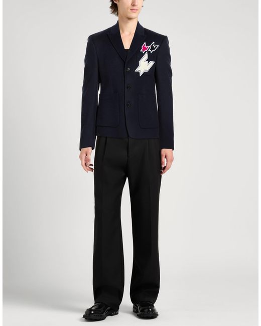 Kris Van Assche Blue Blazer Wool for men