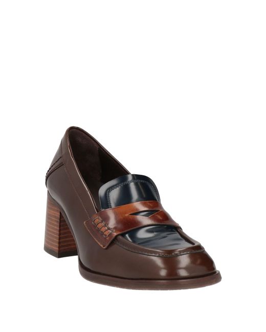 Pertini Brown Loafers Leather