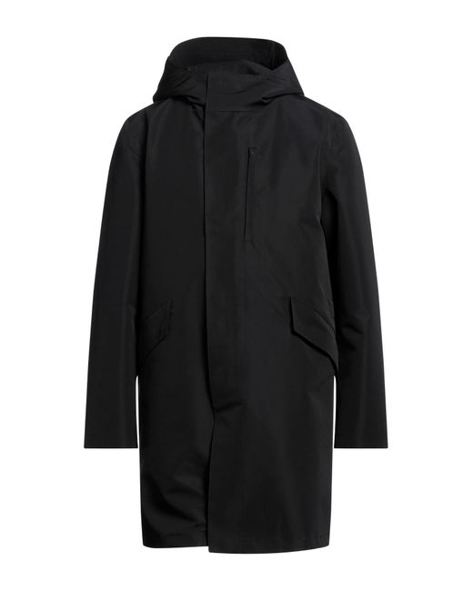 Hevò Black Overcoat & Trench Coat for men