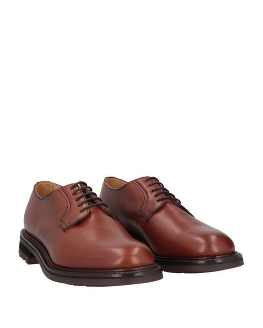 Church's Brown Tan Lace-Up Shoes Leather for men
