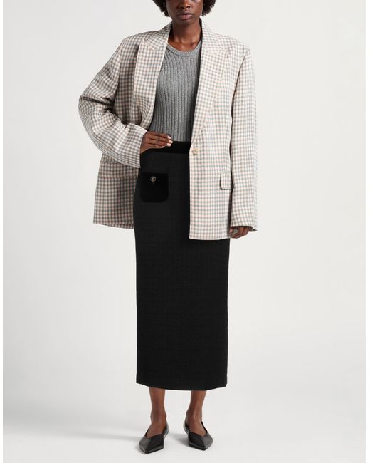 Sandro Black Midi Skirts