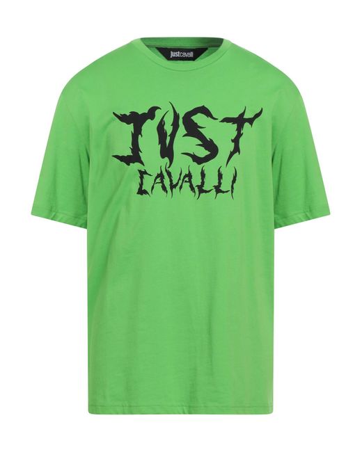 Just Cavalli Green T-shirt for men