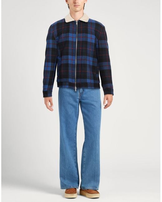 Liu Jo Blue Jacket Wool, Polyester, Polyamide for men