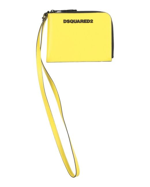 DSquared² Yellow Crossbody Wallet Leather for men