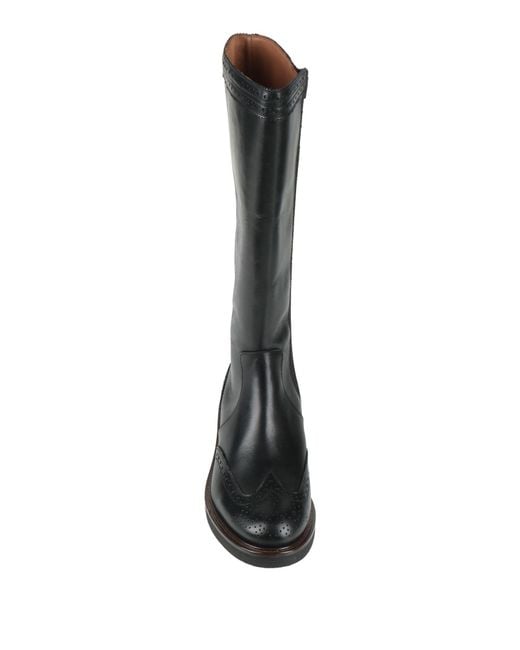 Frau Black Boot Leather