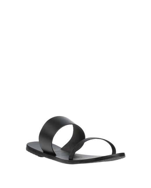 Manebí Black Sandals Leather