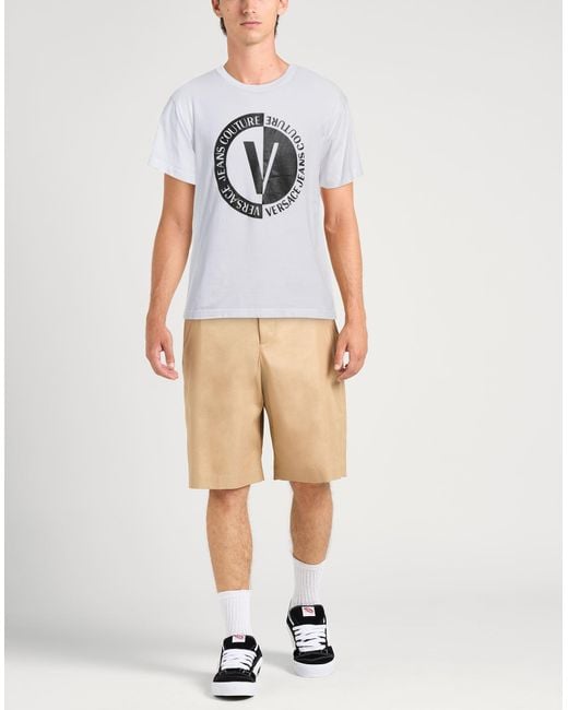 Versace Jeans Couture Gray T-Shirt Cotton for men