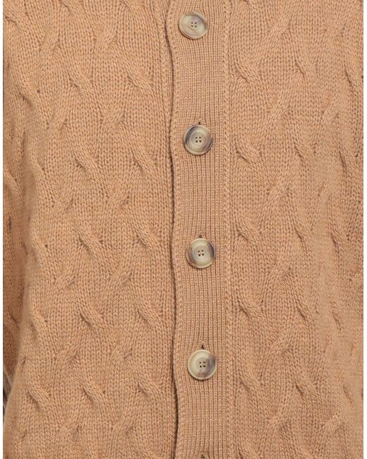 FILIPPO DE LAURENTIIS Brown Cardigan Cashmere for men