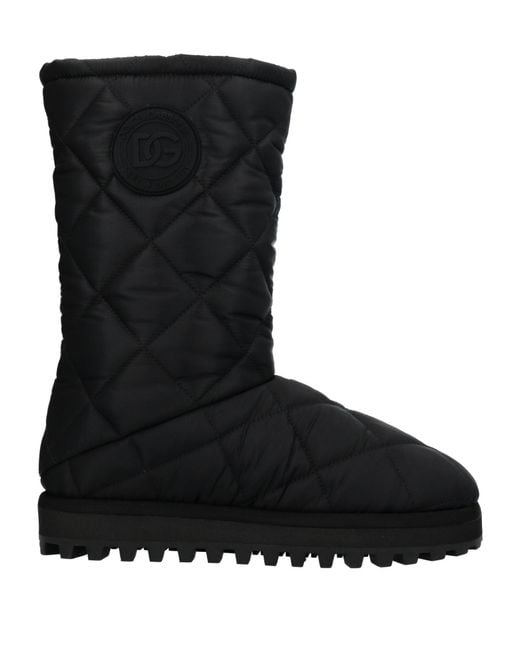 Dolce & Gabbana Black Knee Boots for men