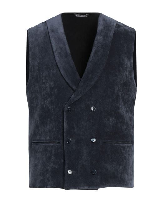 Daniele Alessandrini Blue Waistcoat for men