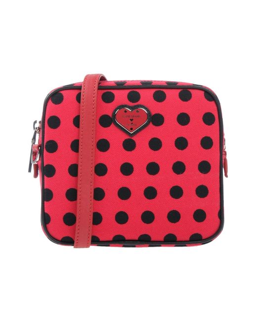 Katie Grand Loves Hogan Red Handbag Textile Fibers