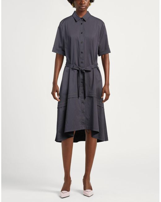 Peserico Blue Midi-Kleid