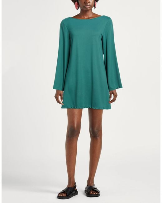 Fisico Green Mini Dress Polyamide, Elastane