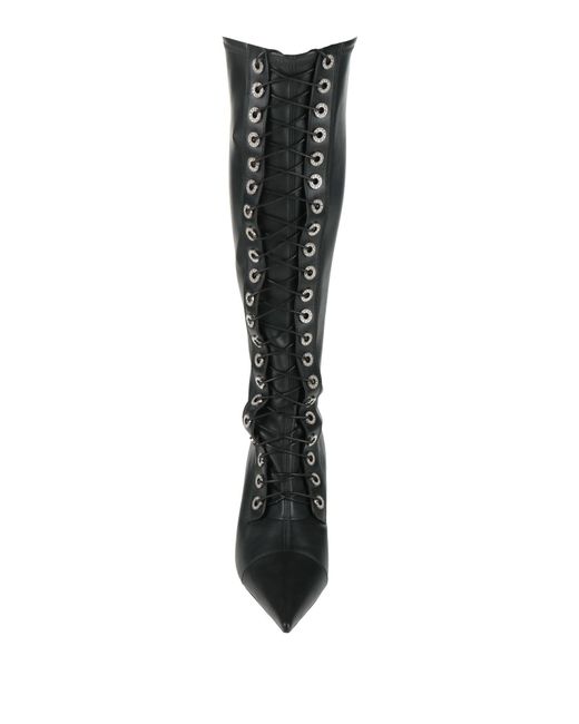 Casadei Black Boot Leather