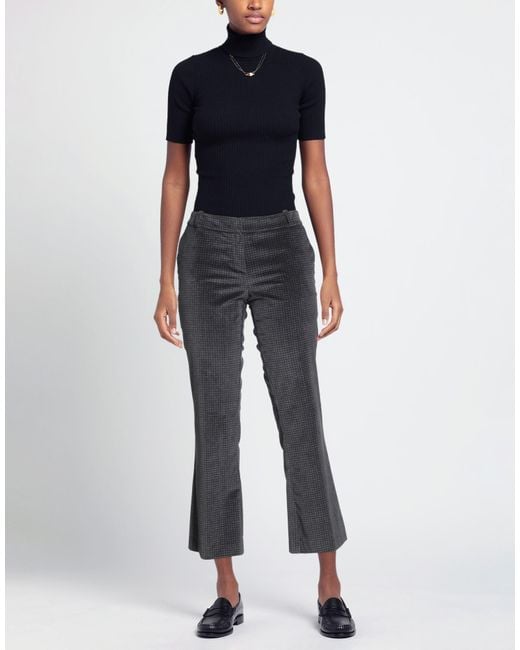 Kiltie Gray Pants Cotton, Elastane