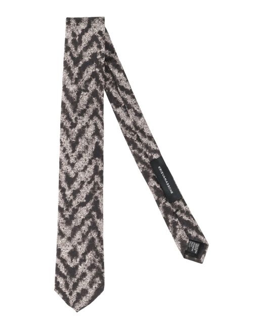 Kris Van Assche Gray Ties & Bow Ties Cotton for men