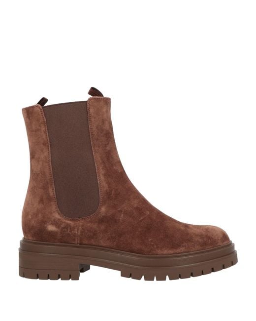 Gianvito Rossi Brown Ankle Boots Leather