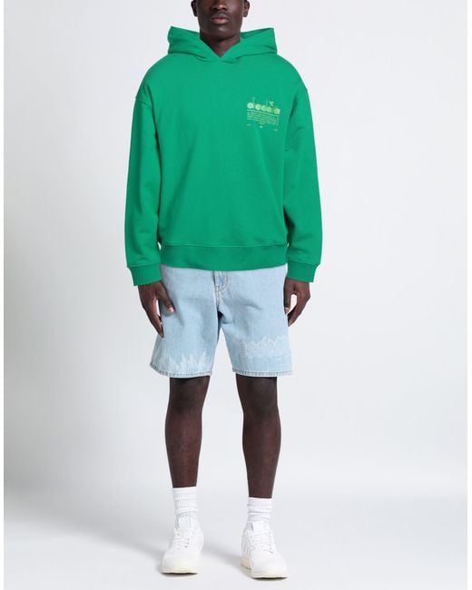Diadora Green Sweatshirt for men