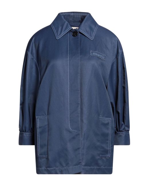 Marni Blue Overcoat & Trench Coat