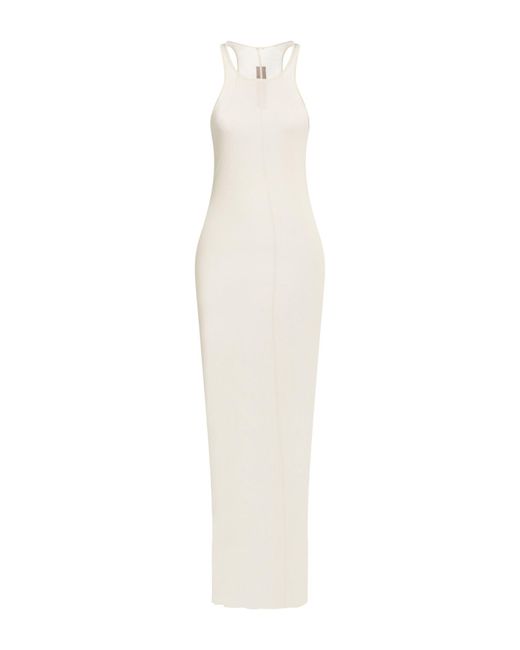 Rick Owens White Midi Dress