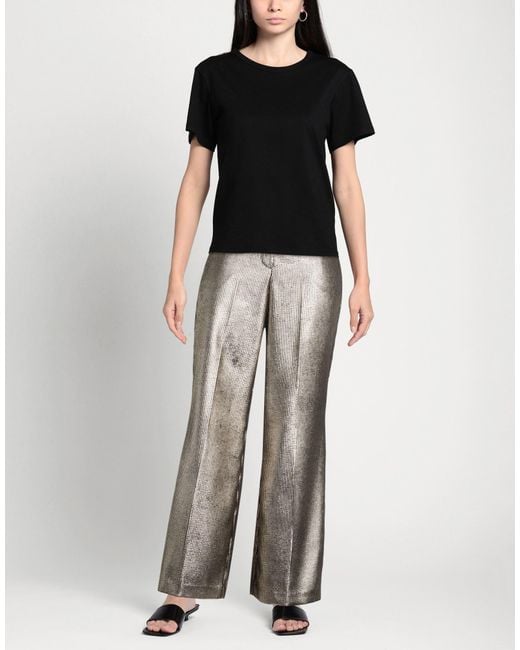 8pm Gray Pants Polyester, Polyamide, Elastane