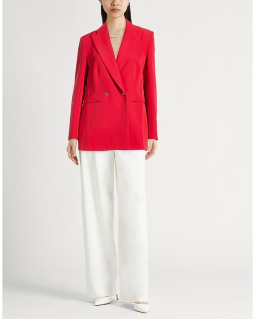 Liu Jo Red Blazer Polyester, Elastane