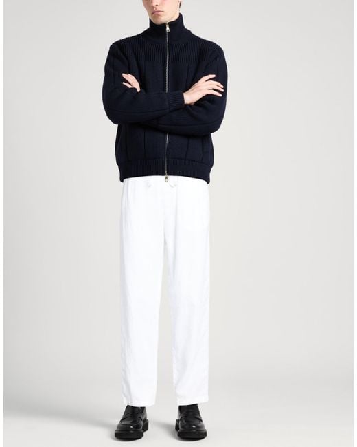 120% Lino White Trouser for men