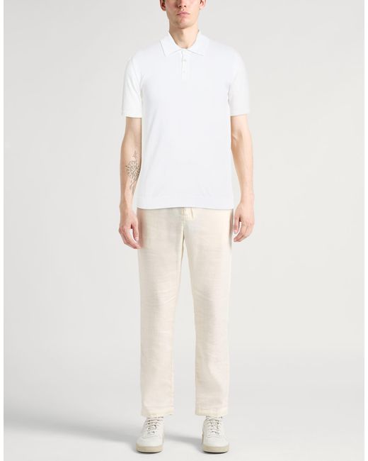 Roberto Collina White Polo Shirts for men
