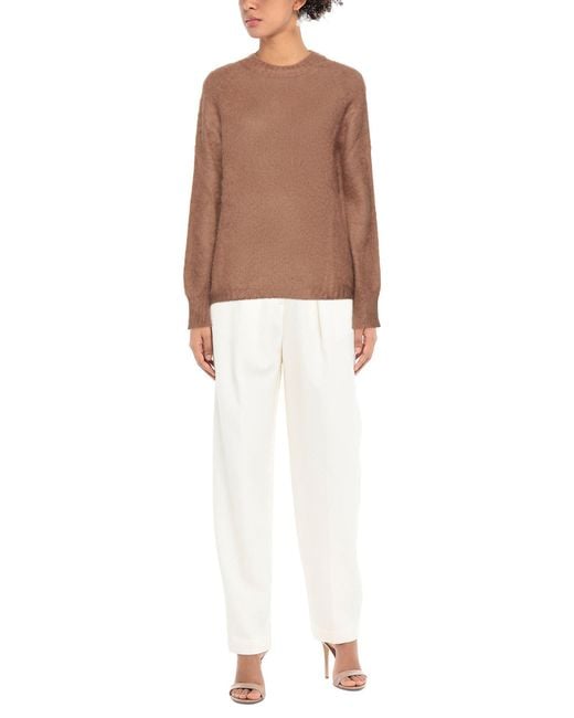 Max Mara Brown Max Mara Sweater Mohair Wool, Polyamide, Wool