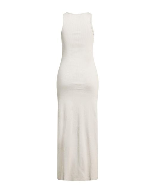 Rabanne White Maxi Dress Cotton, Elastane