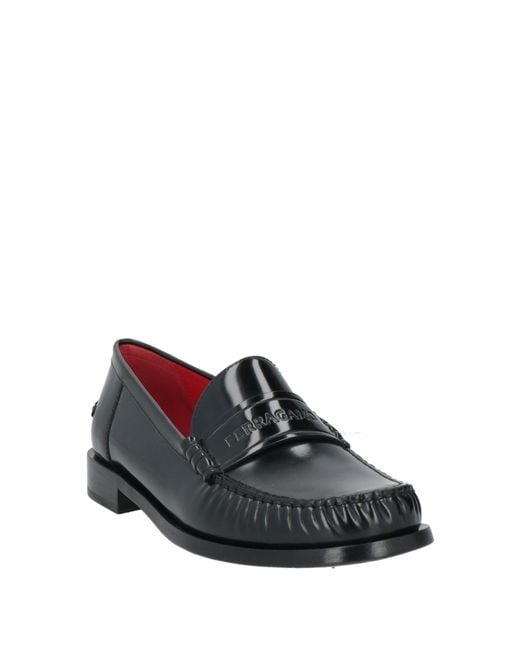 Ferragamo Black Loafers Calfskin