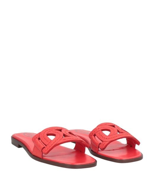 Tod's Pink Sandals Leather