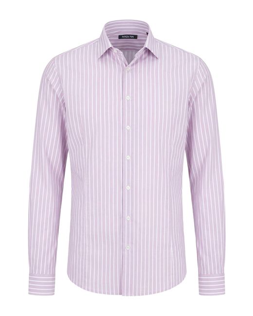 Patrizia Pepe Purple Antique Rose Shirt Cotton, Elastane for men