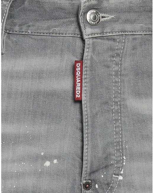 DSquared² Gray Jeans Cotton, Elastane for men