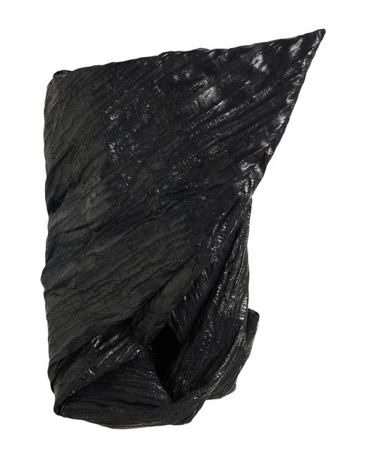 Rick Owens Black Top Cotton, Elastomultiester, Rubber