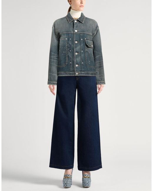 Givenchy Blue Denim Outerwear Cotton, Elastane