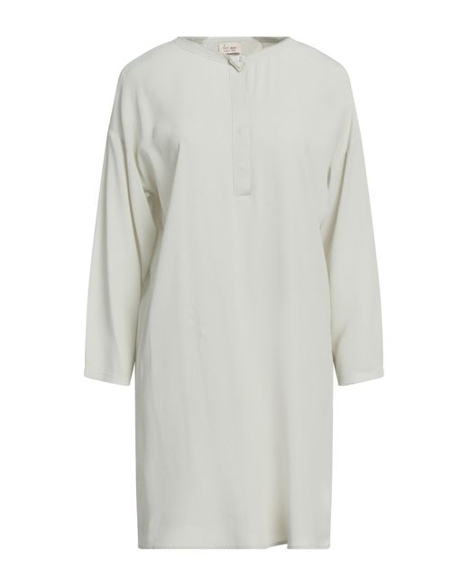 HER SHIRT HER DRESS Gray Mini Dress