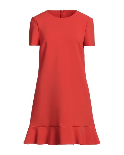 RED Valentino Red Mini Dress Polyester, Elastane