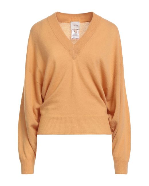 Alysi Multicolor Apricot Sweater Merino Wool, Cashmere