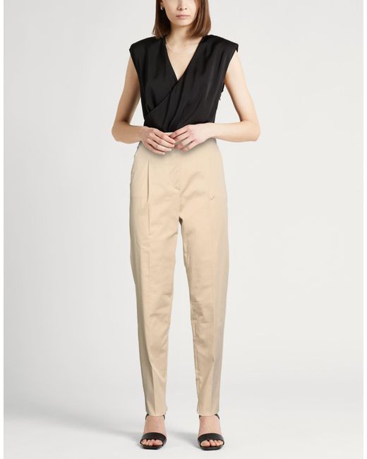 Max Mara Natural Pants Cotton, Silk, Elastane