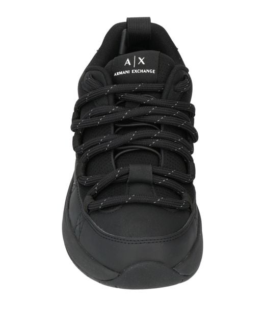 ARMANI EXCHANGE Black Trainers for men