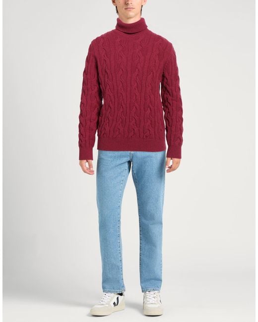 Altea Red Turtleneck for men