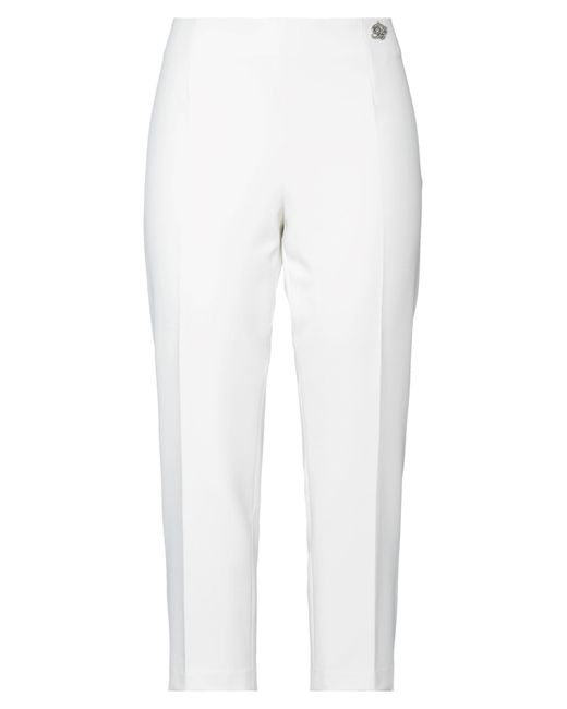 Blumarine White Cropped Pants