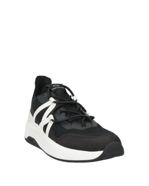 ARMANI EXCHANGE Black Trainers for men